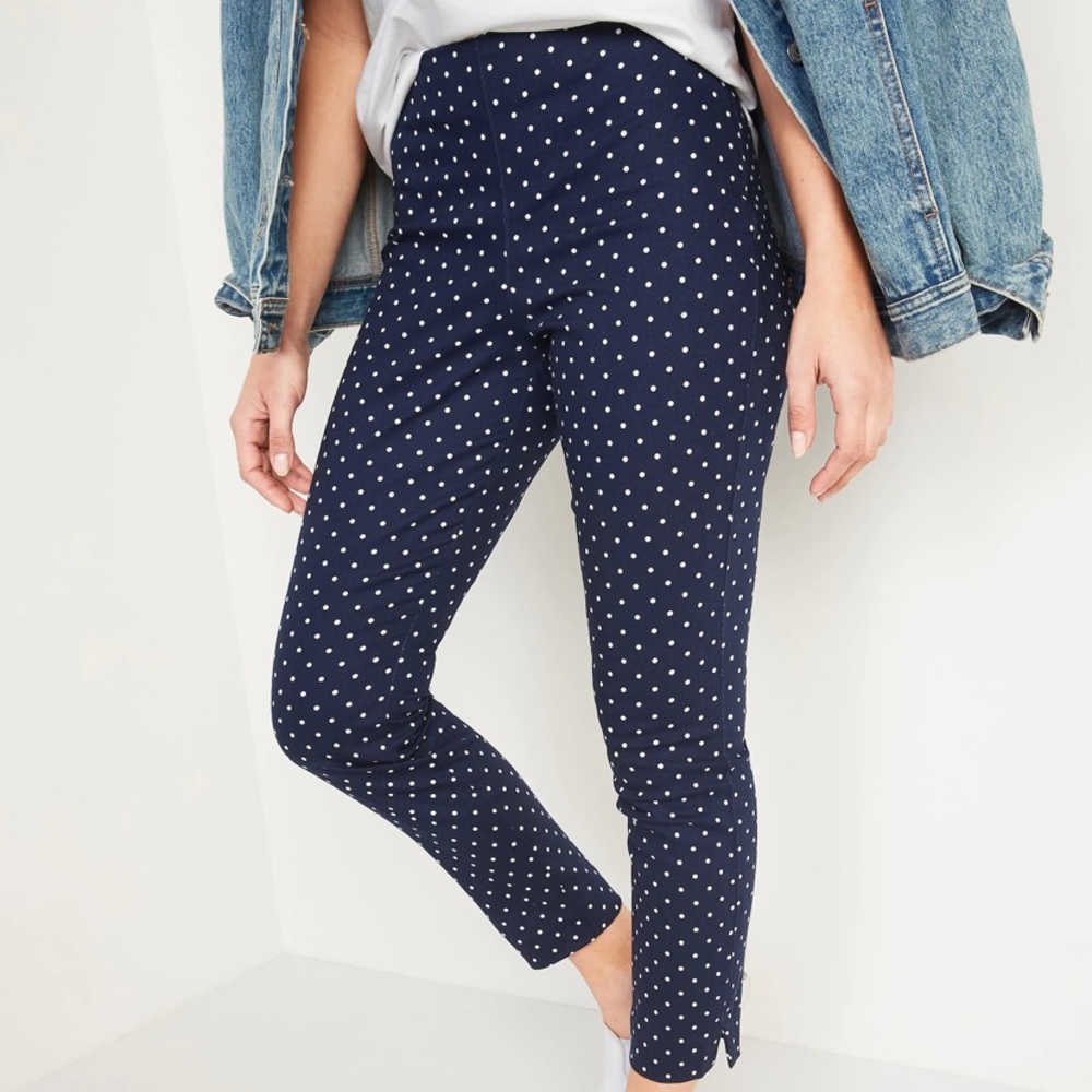 3/$30 Old Navy polka dot high waisted pants